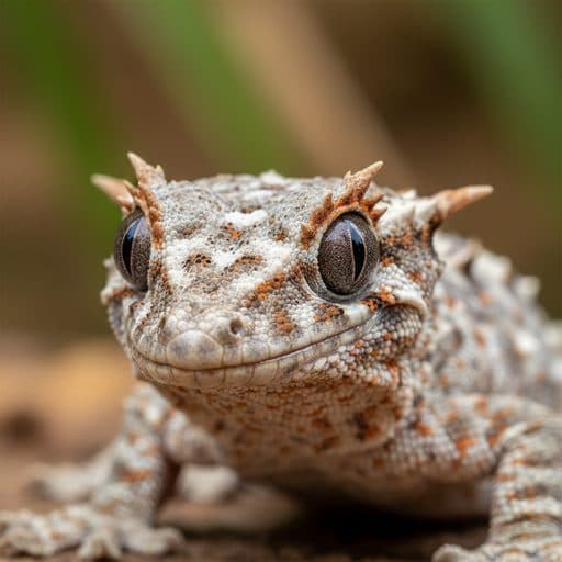 Macro photograph of a gargoyle gecko