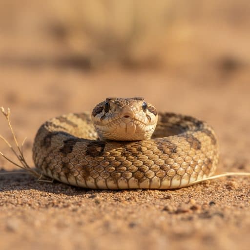 Macro photograph of a western hognose